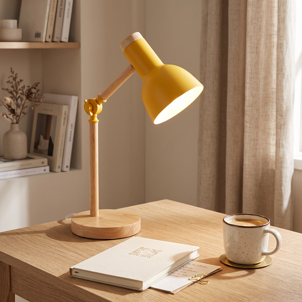 Fjella Wooden LED Desk Lamp