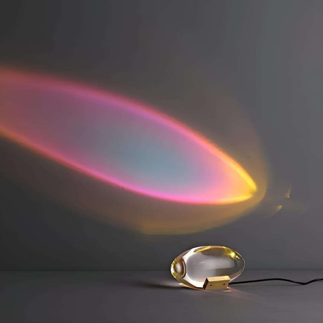 Vaelo Home Auravik Ambient Light Projector – Metal & Crystal Mood Light