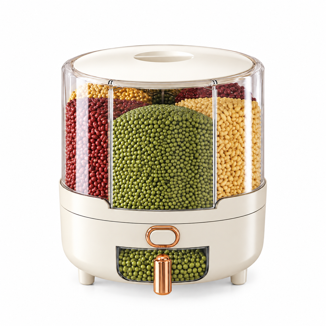 Vaelo Home Rotiva Rotating Food Storage Container – 360° Grain & Cereal Dispenser with One-Press Dispensing