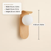 Icar wall lamp dimensions