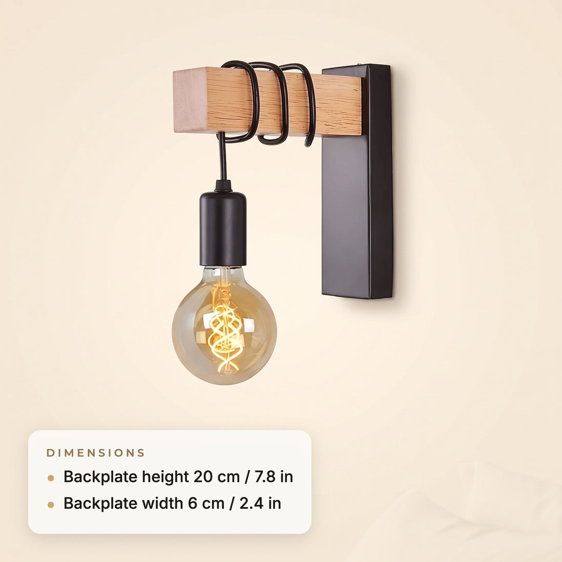 Industrial wall sconce dimensions