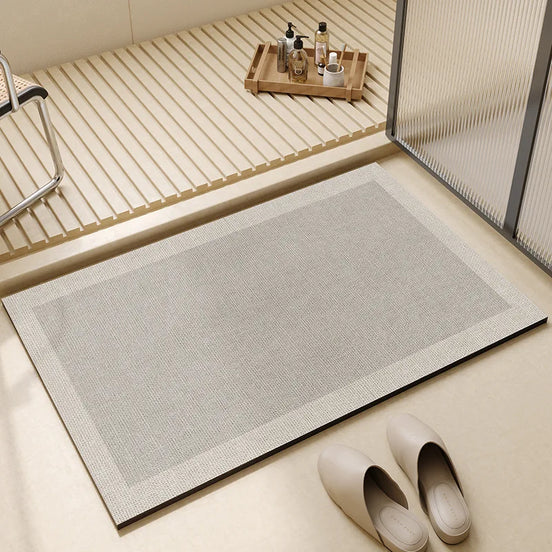 Vaelo Home Aquella Quick-Dry Bath Mat – Super Absorbent Non-Slip Bathroom Rug