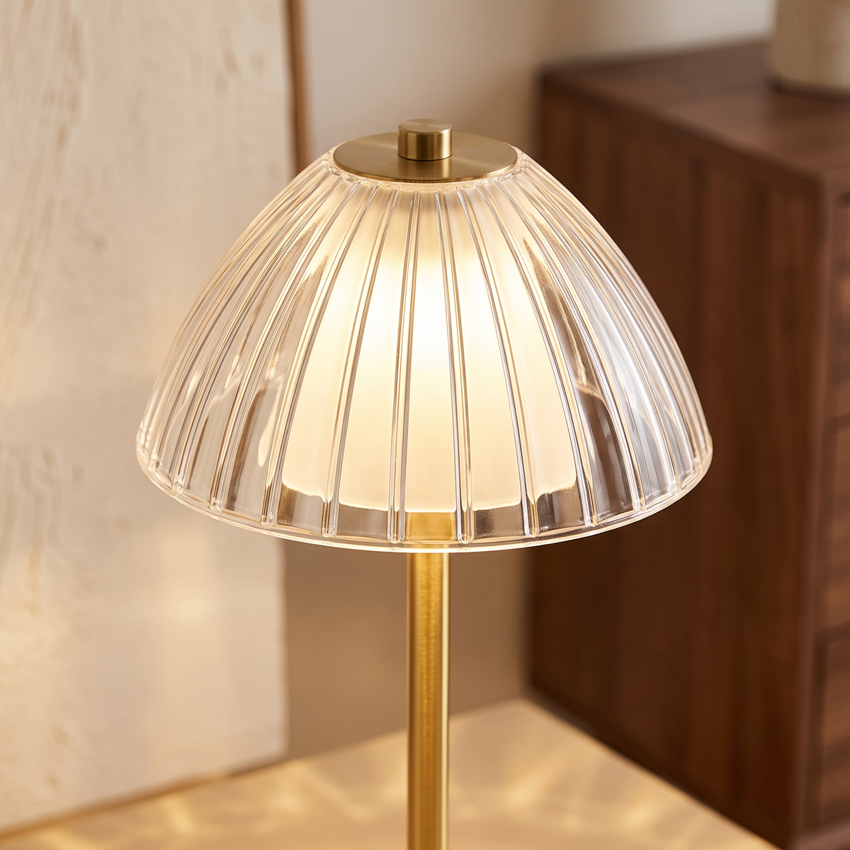 A rechargeable touch lamp