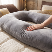 Close-up of the U-Shaped Pregnancy Pillow soft fabric
