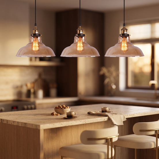 Ambriva Pendants over a kitchen island