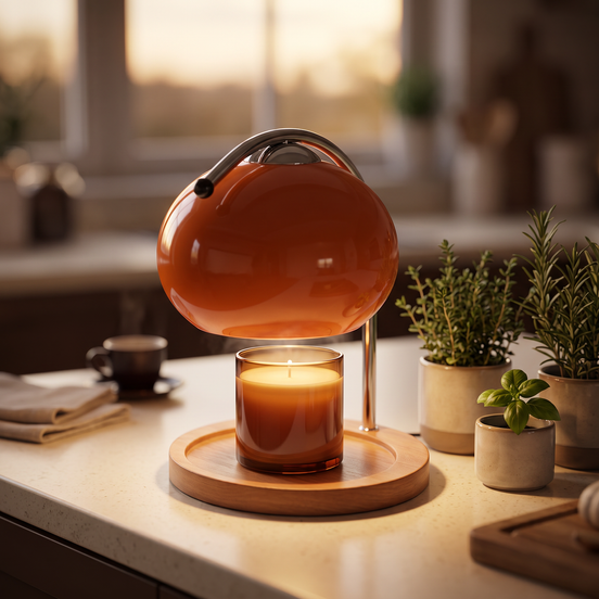 Ambrio Candle Warmer Lamp in orange