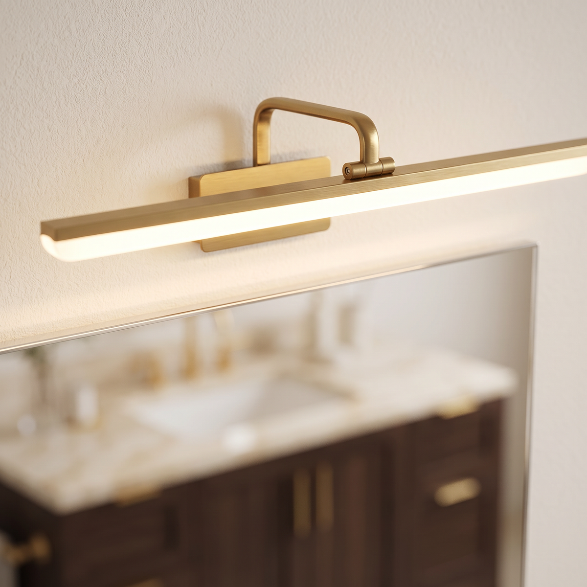 Close-up of the Aurelle Vanity Light