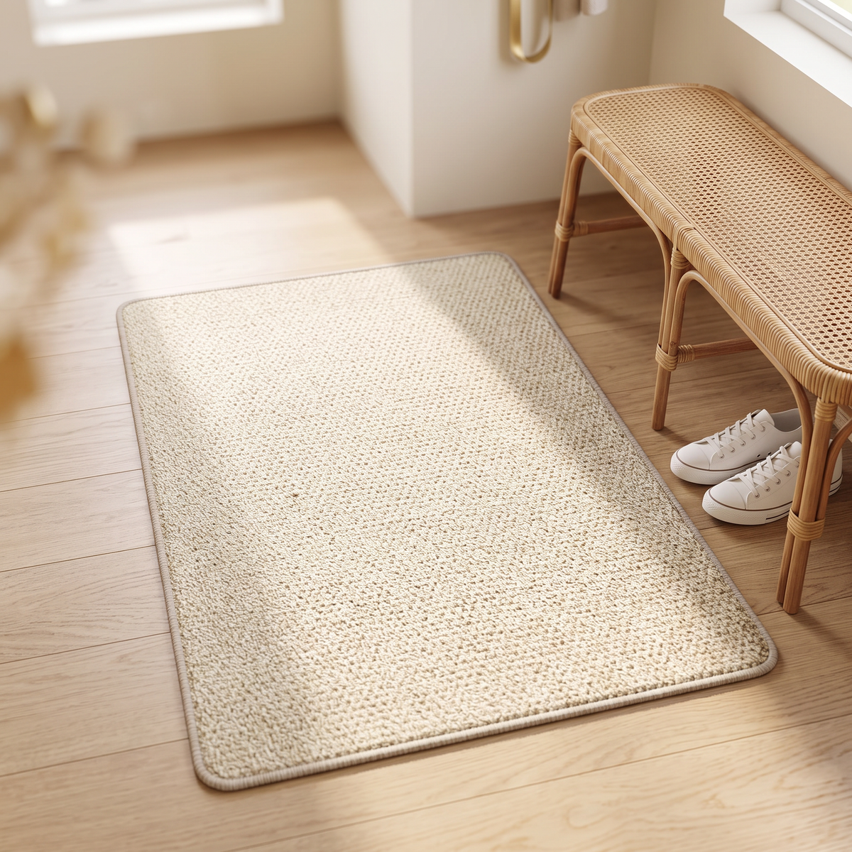 Avena Faux-Jute Doormat in white