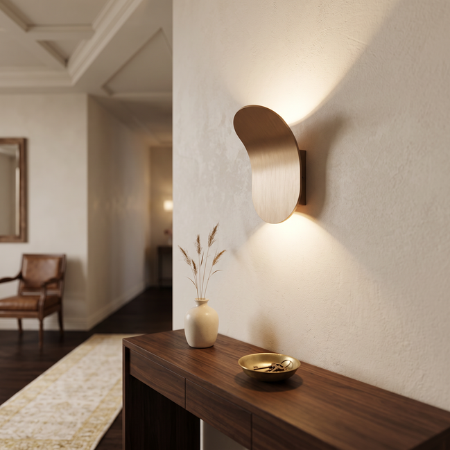 Nordic Wall Lamp in champagne