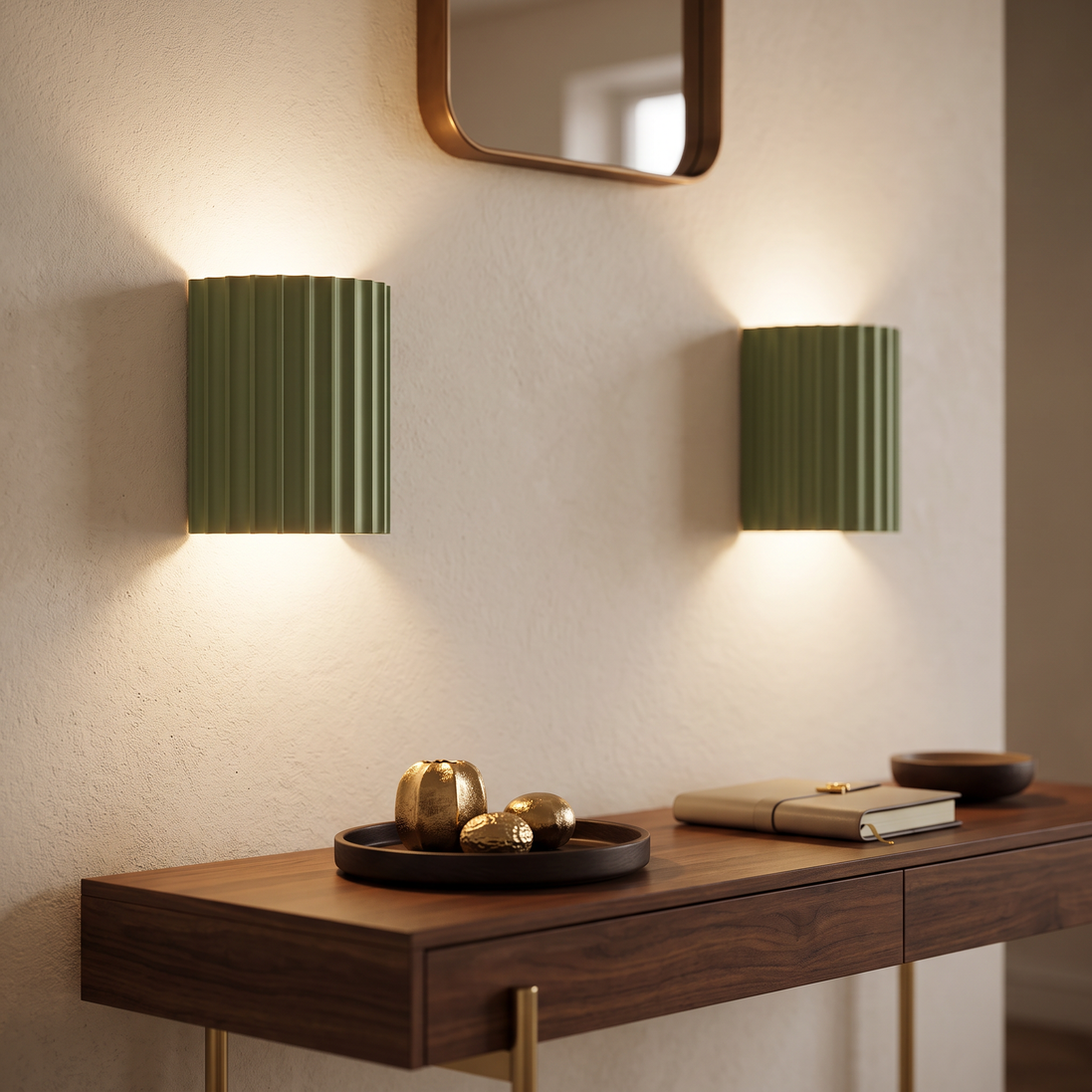 Nordic Resin Wall Lamp in green