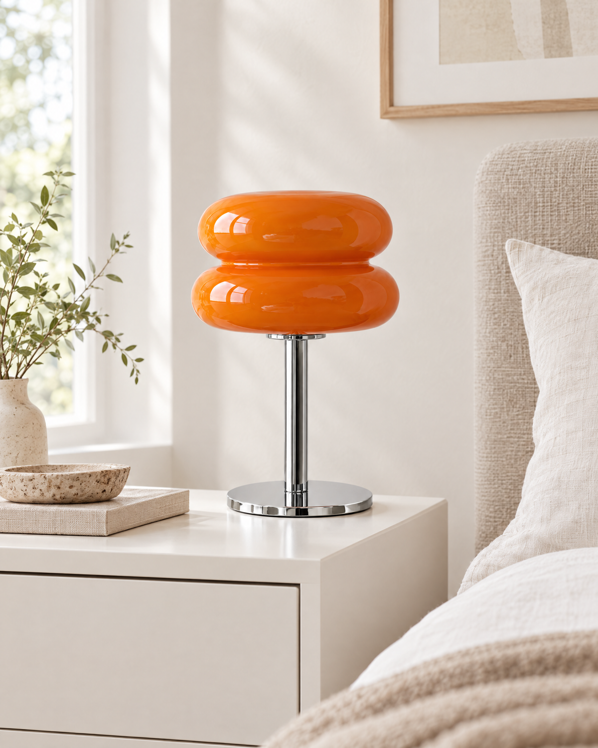 Rivella Glass Table Lamp switched off in daylight
