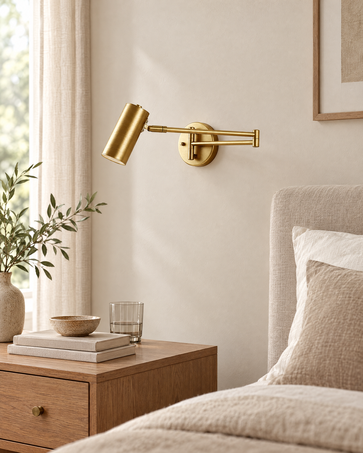 Arvilo Swing-Arm Wall Light switched off in daylight