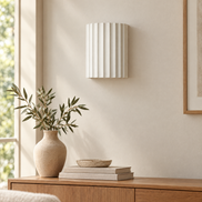 Rilla Resin Wall Lamp switched off in daylight